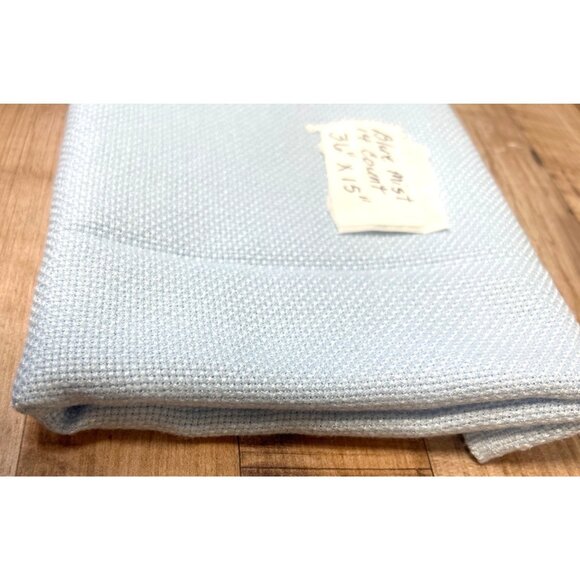 14 Count Blue Mist Aida Cross Stitch Fabric 36" X 15" - Picture 3 of 3